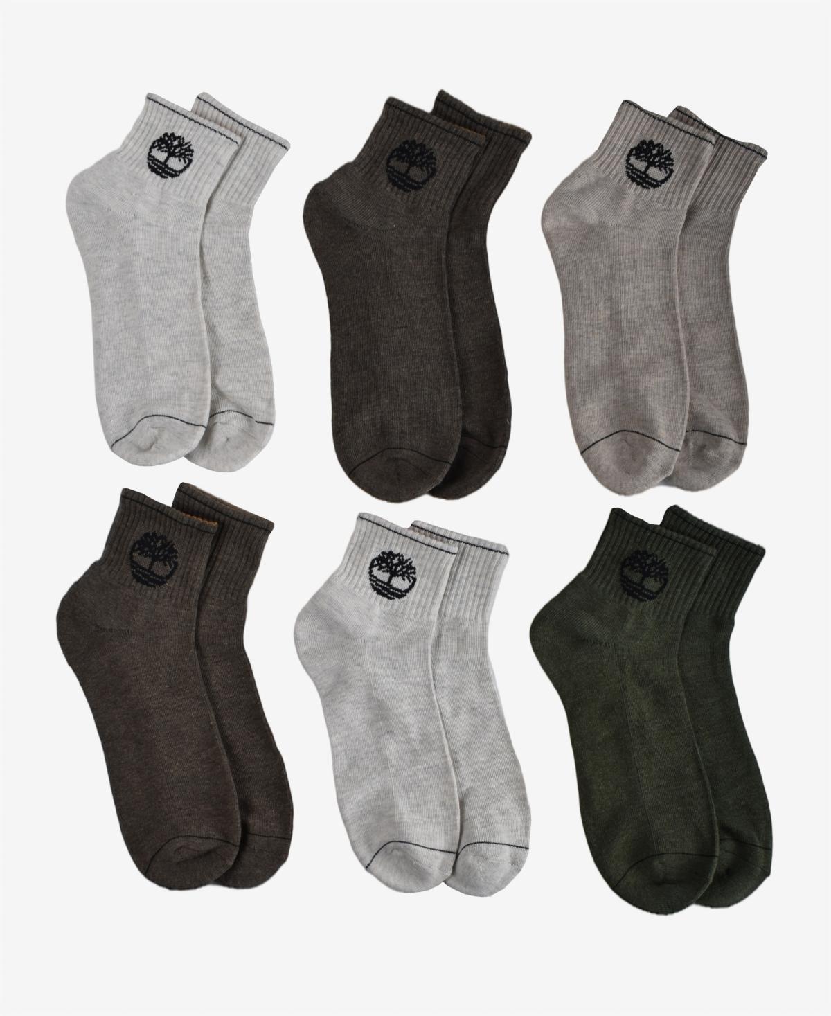 Timberland Mens Quarter Socks, Pack of 6 Product Image