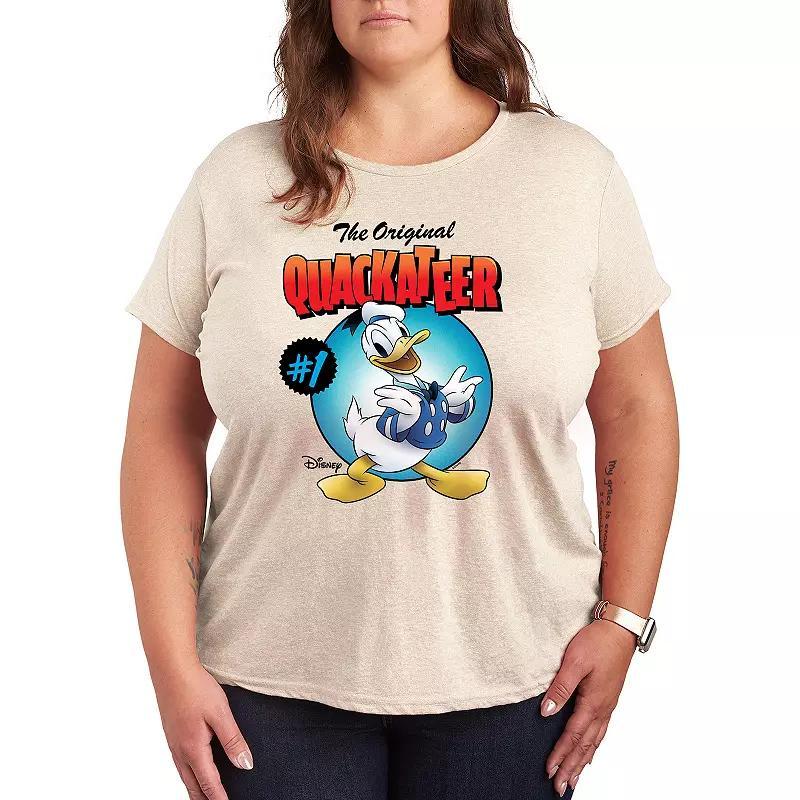 Disneys Donald Duck Plus Quackateer Graphic Tee, Womens Product Image