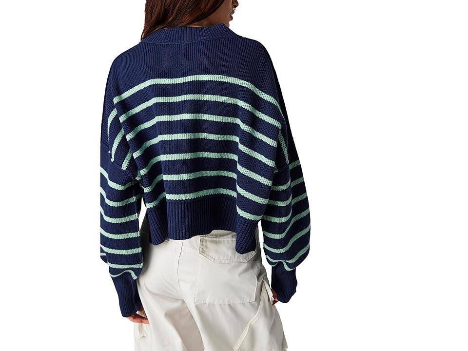 Free People Easy Street Stripe Rib Crop Sweater Product Image