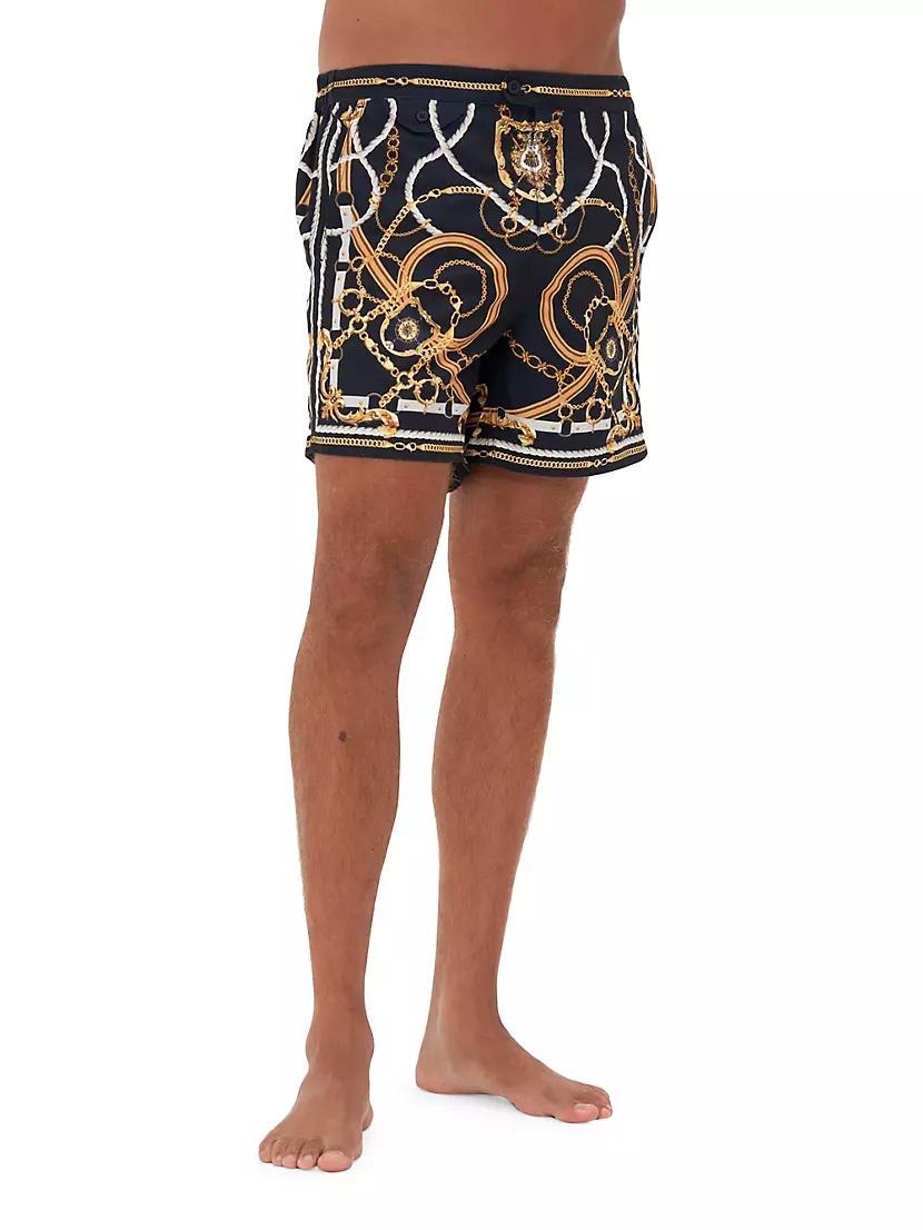 Tailored Abstract Swim Shorts Product Image