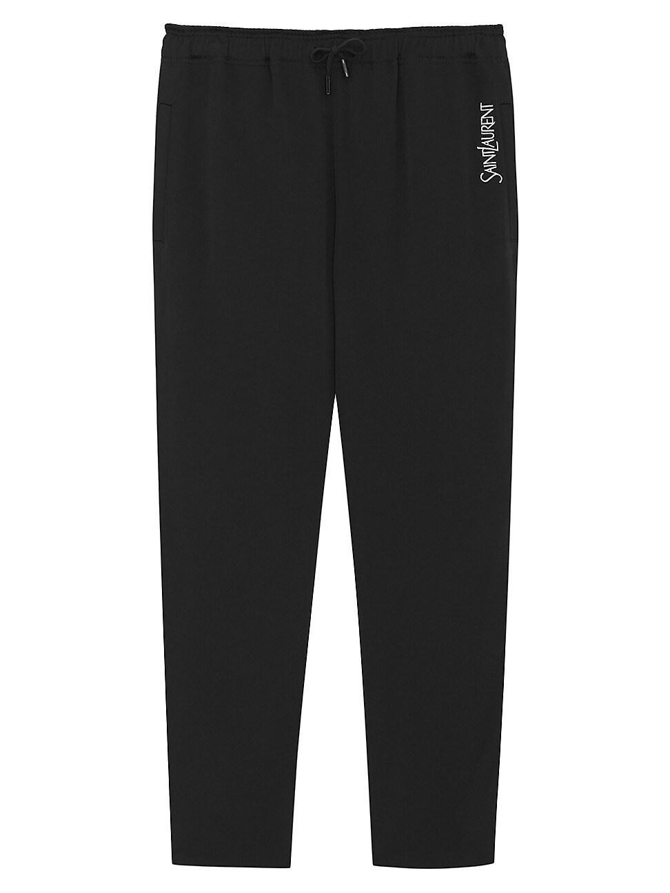 Mens Saint Laurent Sweatpants in Crepe Satin Product Image