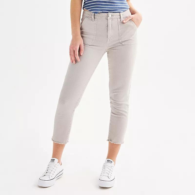 Juniors SO Carpenter Cropped Jeans, Womens Product Image