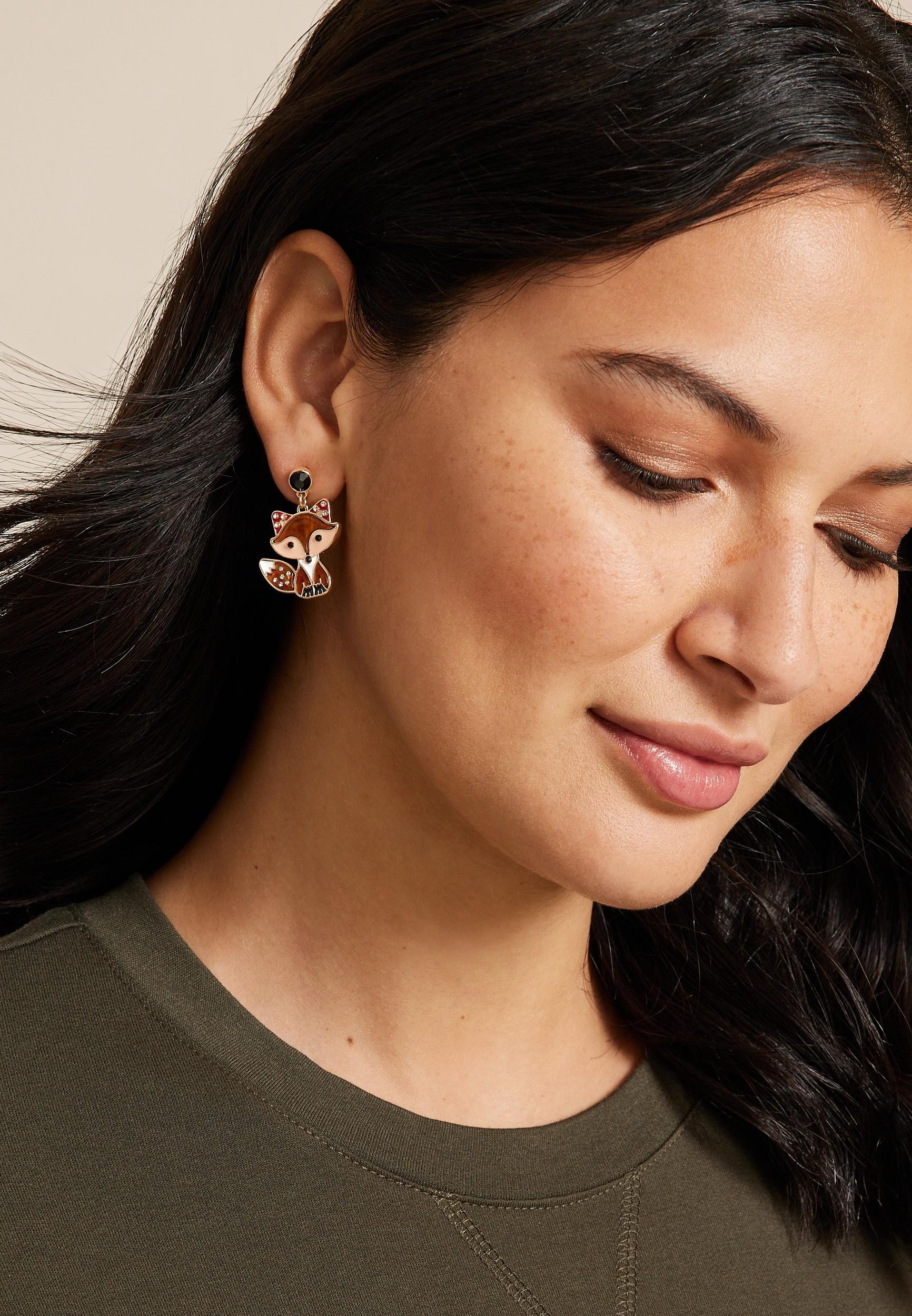 Fox Drop Earrings Product Image