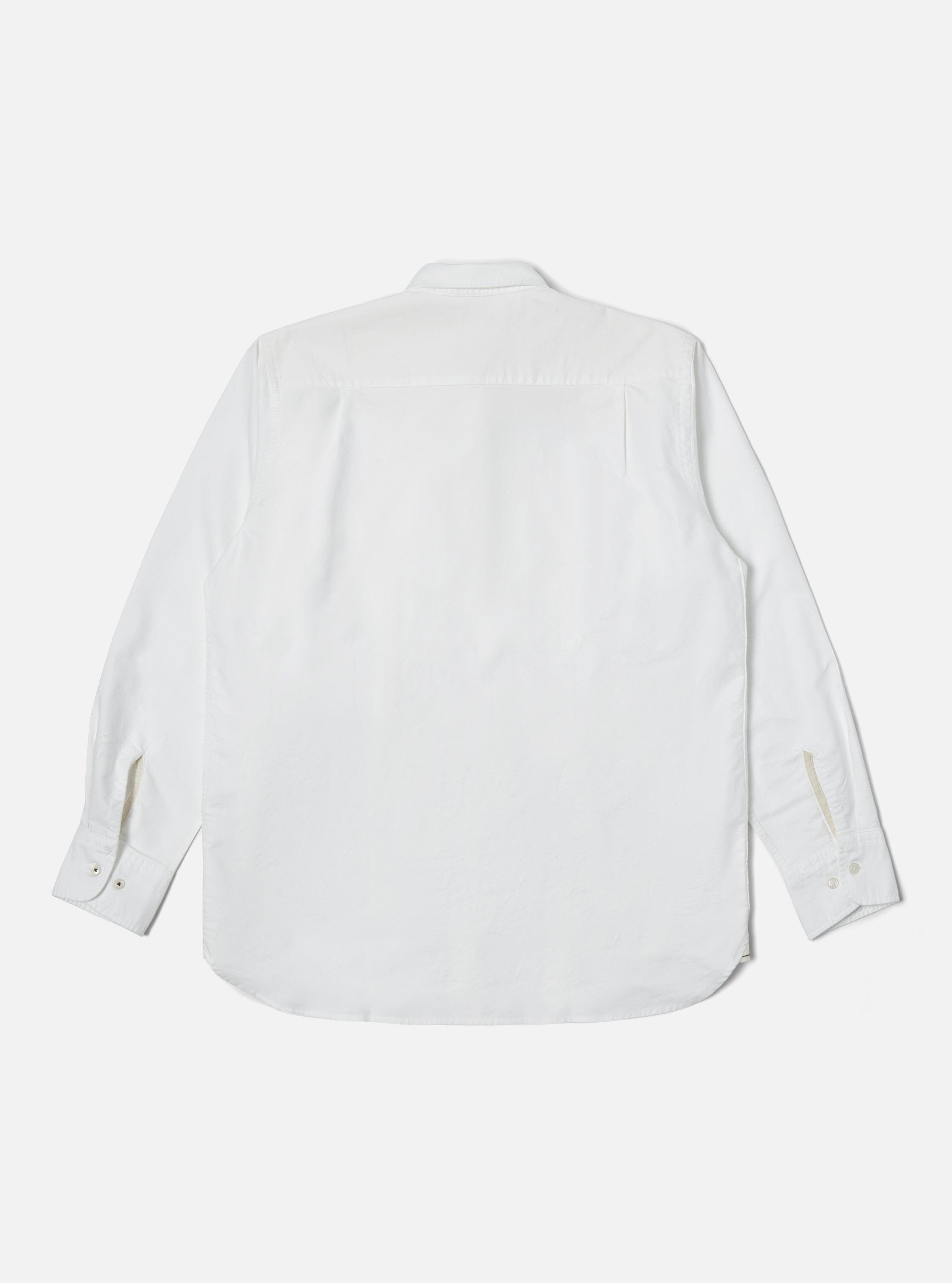 Universal Works Bib Front Shirt in White Oxford/Cord Mix Product Image