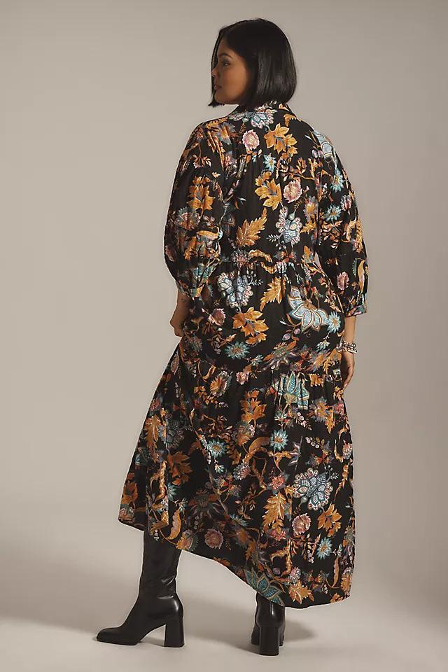 The Carolita Printed Tiered Shirt Dress Product Image