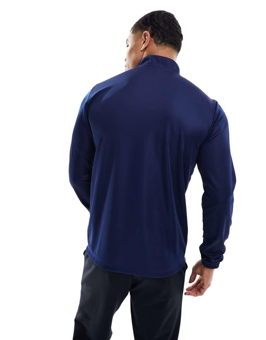 adidas Performance Entrada 22 1/4 training top in navy Product Image