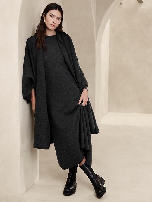 Elena Wool Scarf Cape Product Image