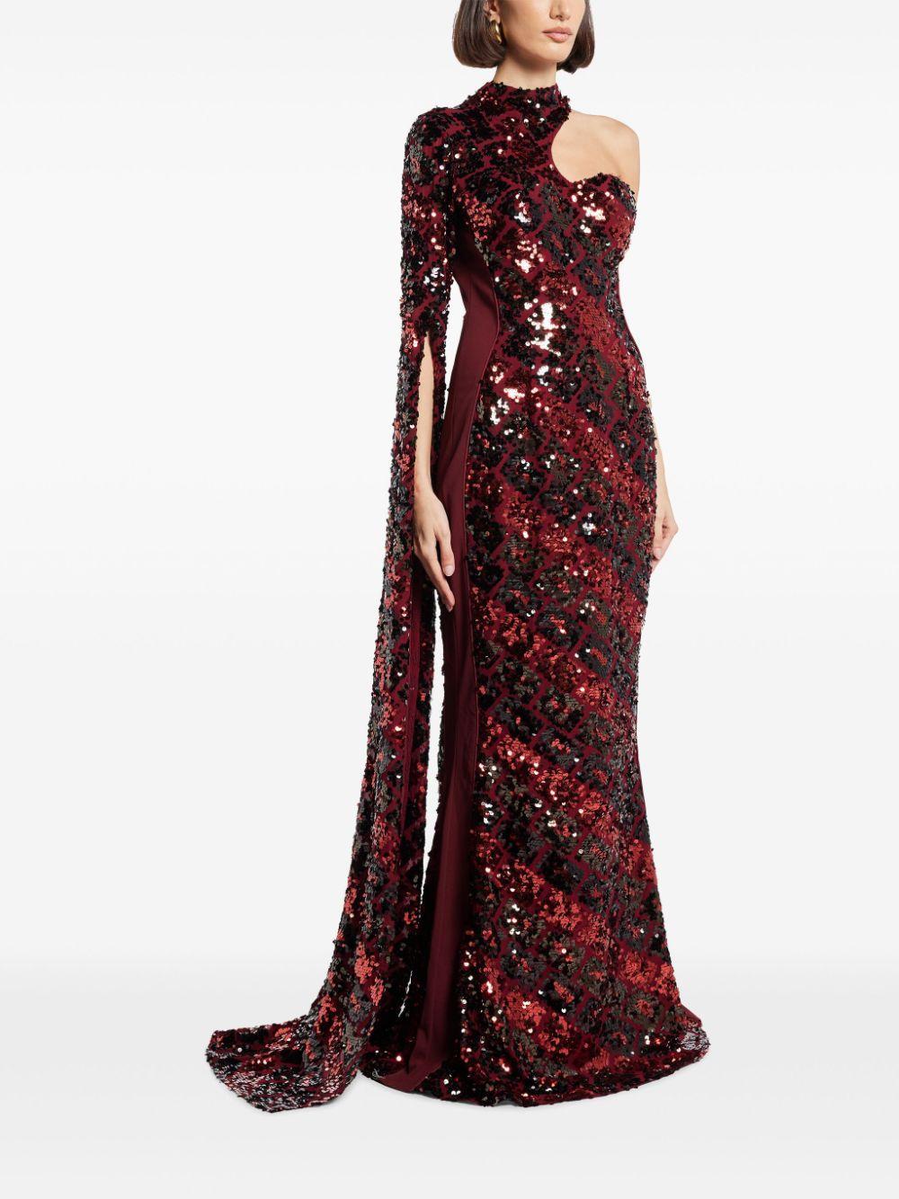 sequin-embellished gown Product Image