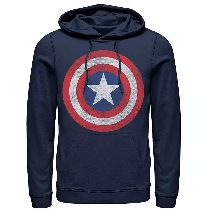 Mens Marvel Captain America Classic Shield Graphic Hoodie Blue Product Image