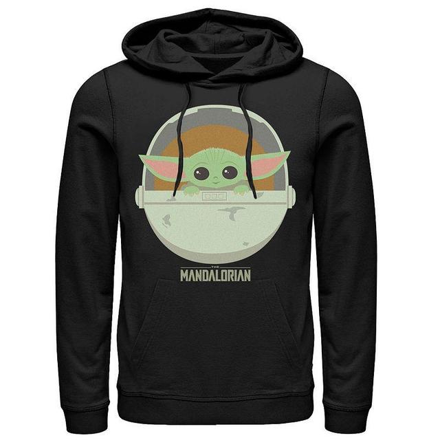 Mens Star Wars The Mandalorian The Child Bassinet Portrait Hoodie Product Image