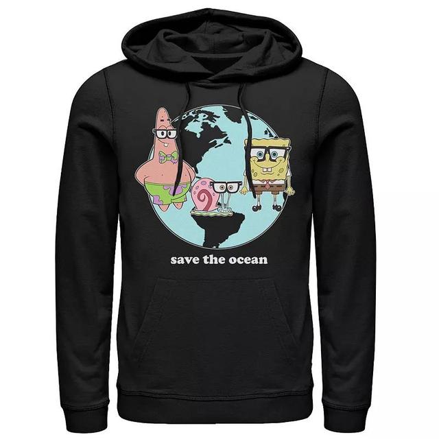 Mens Nickelodeon SpongeBob SquarePants Group Save The Ocean Hoodie Product Image