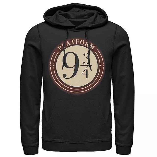 Mens Harry Potter Platform 9 & 3/4 Simple Logo Hoodie Black Product Image