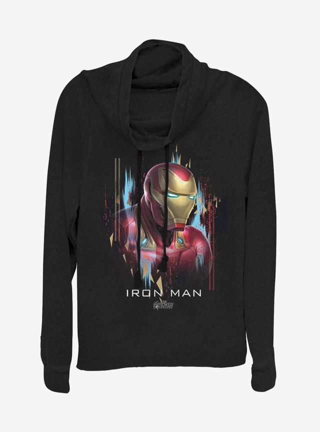 Marvel Avengers: Endgame Iron Man Portrait Cowlneck Long-Sleeve Girls Top Product Image