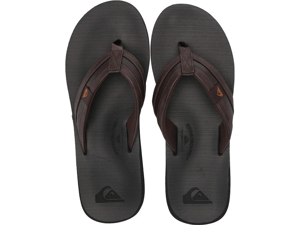 Quiksilver Carver Squish Black/Brown) Men's Sandals Product Image