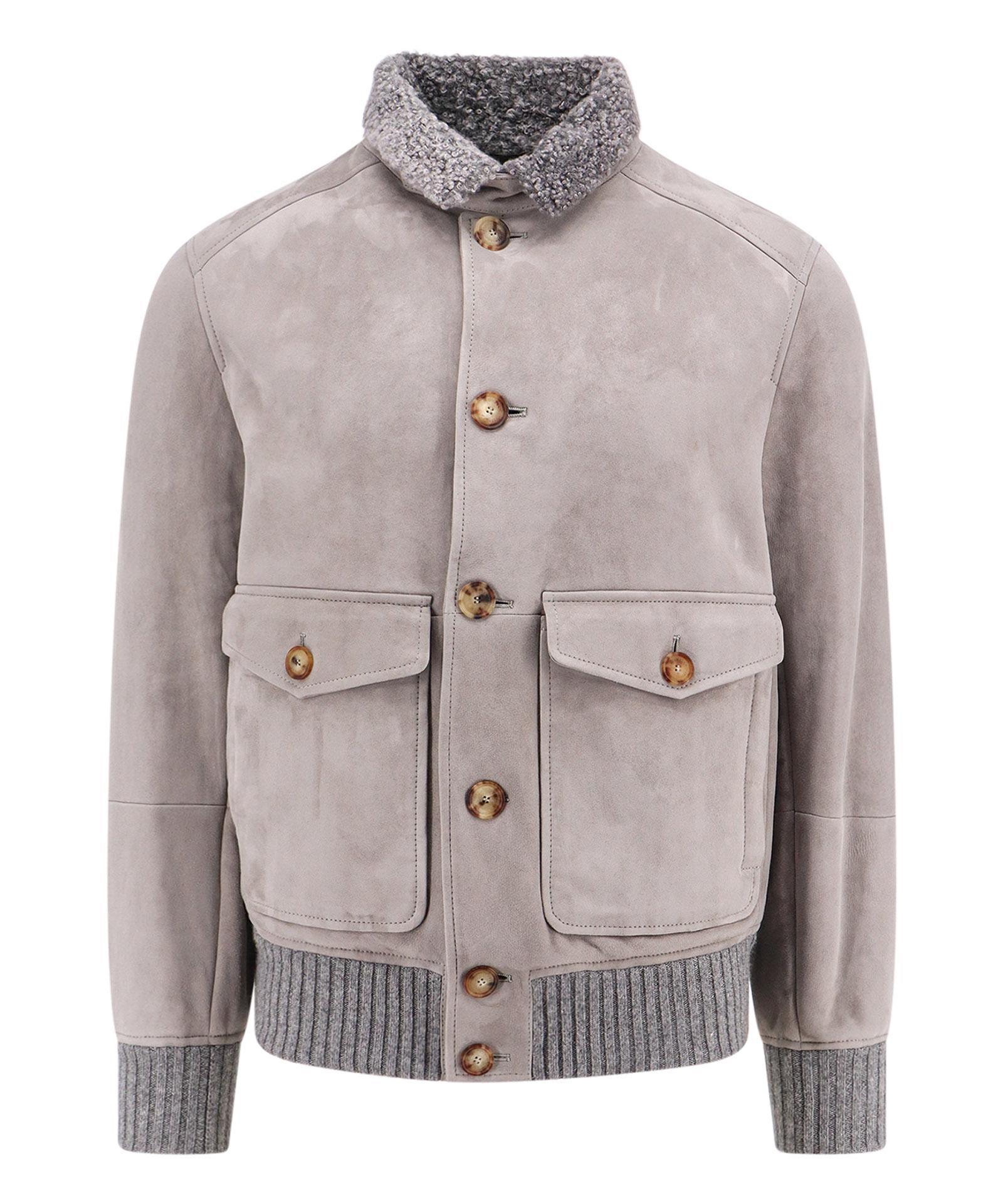 BRUNELLO CUCINELLI Buttoned Long In Grey Product Image