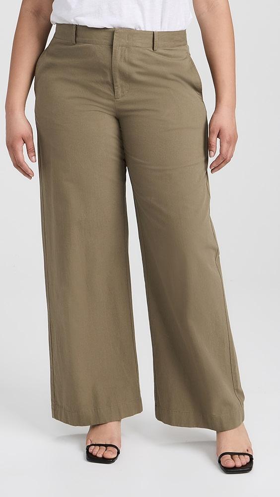 Vince Cotton Wide Leg Pants | Shopbop Product Image