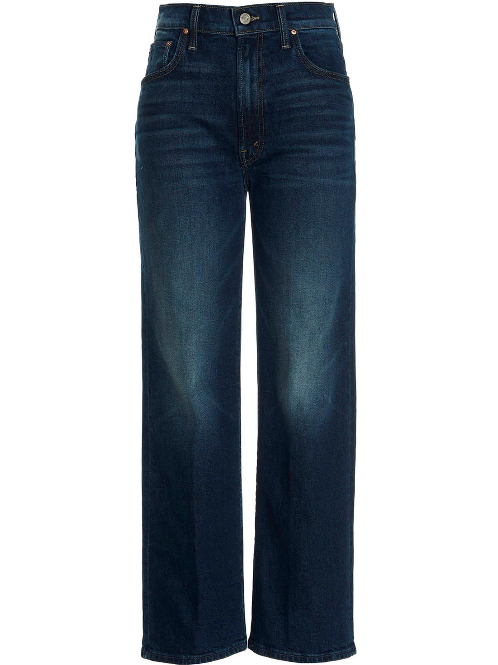 The Rambler Straight-leg Mid-rise Stretch-organic Denim Jeans In Blue Product Image