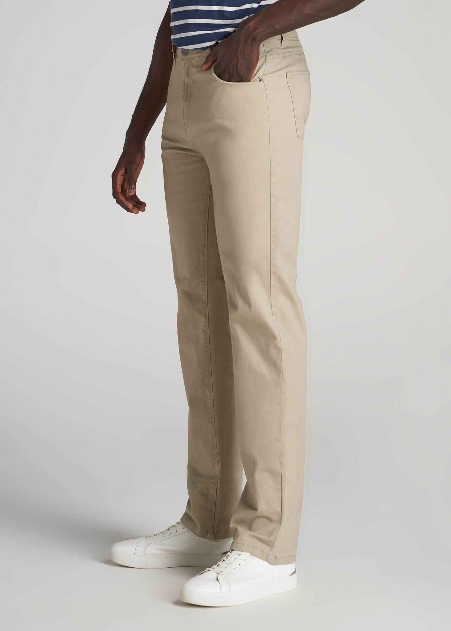 J1 STRAIGHT Leg Five-Pocket Pants for Tall Men in Desert Khaki Male Product Image