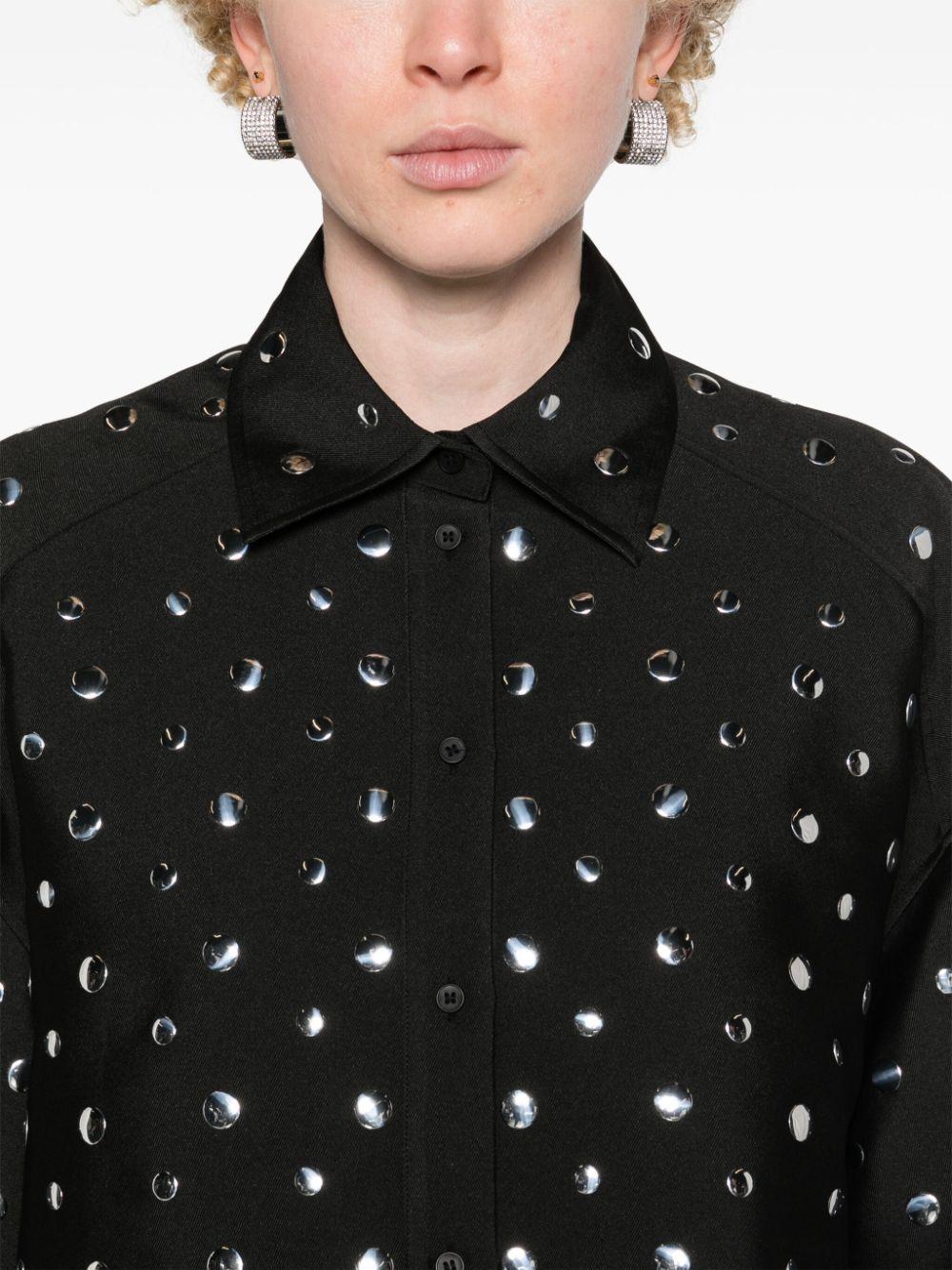 stud-detailing cropped shirt Product Image