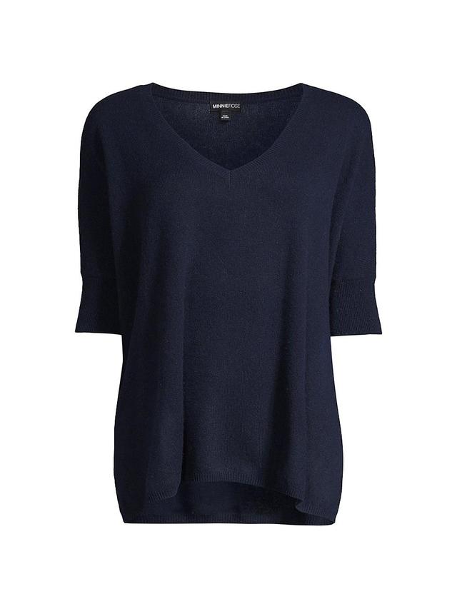 Womens Pow Pow Cashmere Short-Sleeve Sweater Product Image