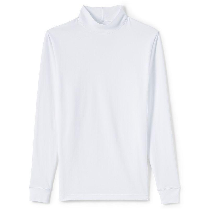 Lands End Mens Super-t Mock Turtleneck Tee Product Image