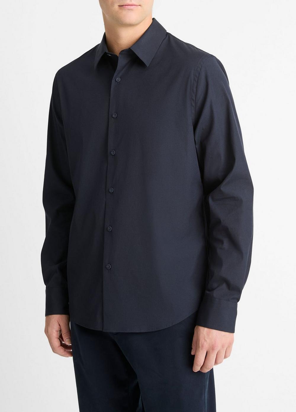 Stretch-Cotton Poplin Shirt Product Image