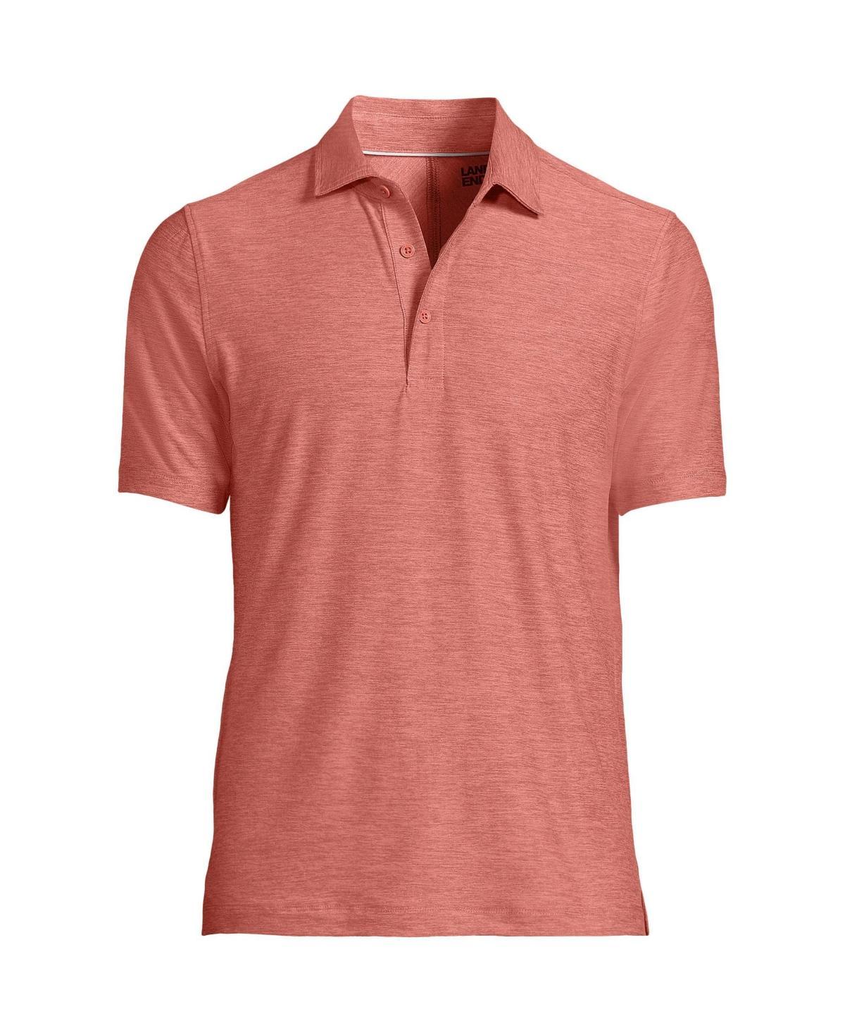 Lands End Mens Short Sleeve Performance Pieced Yoke Social Active Polo Product Image