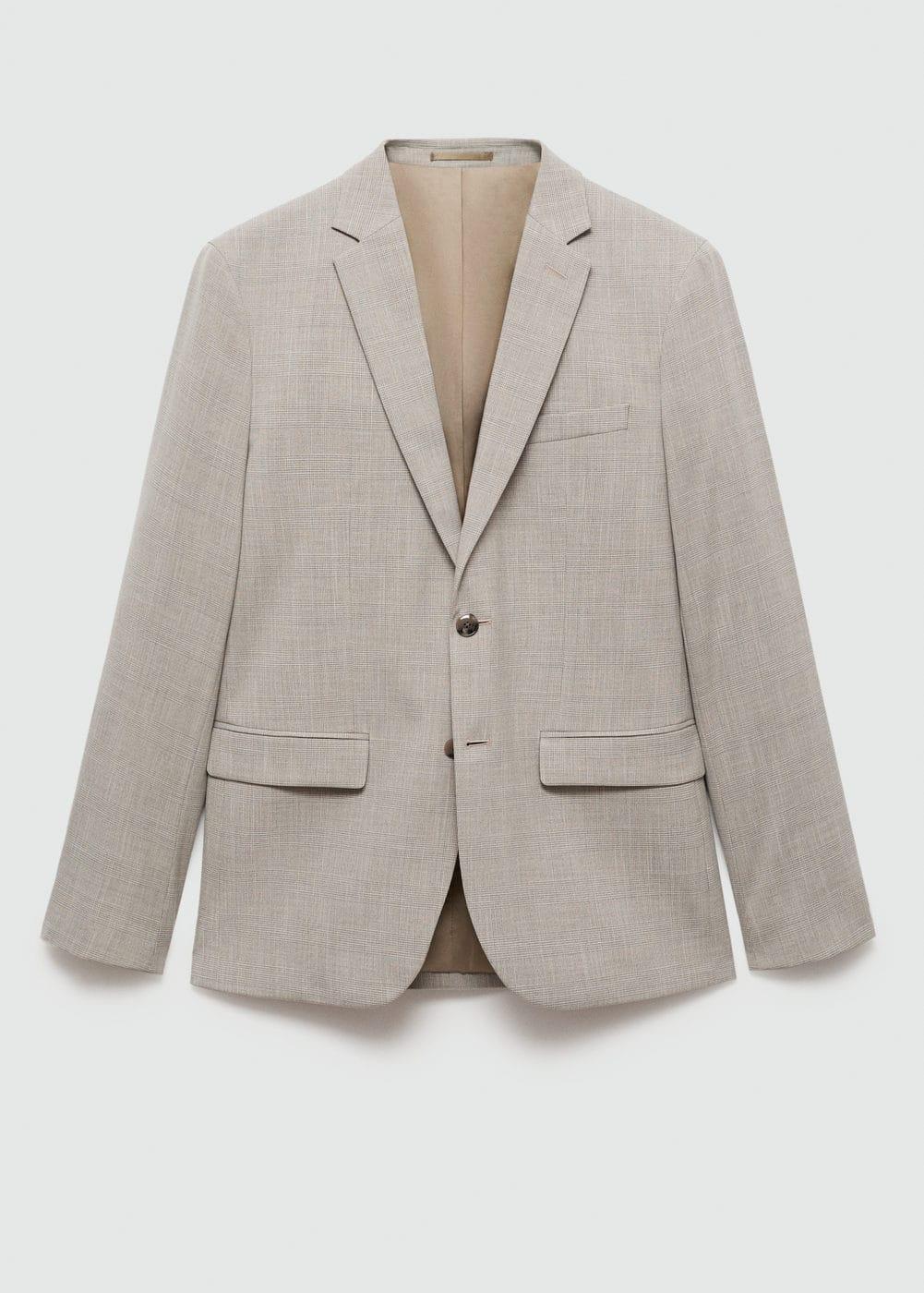 Mango Mens Super Slim-Fit Stretch Fabric Suit Blazer Product Image