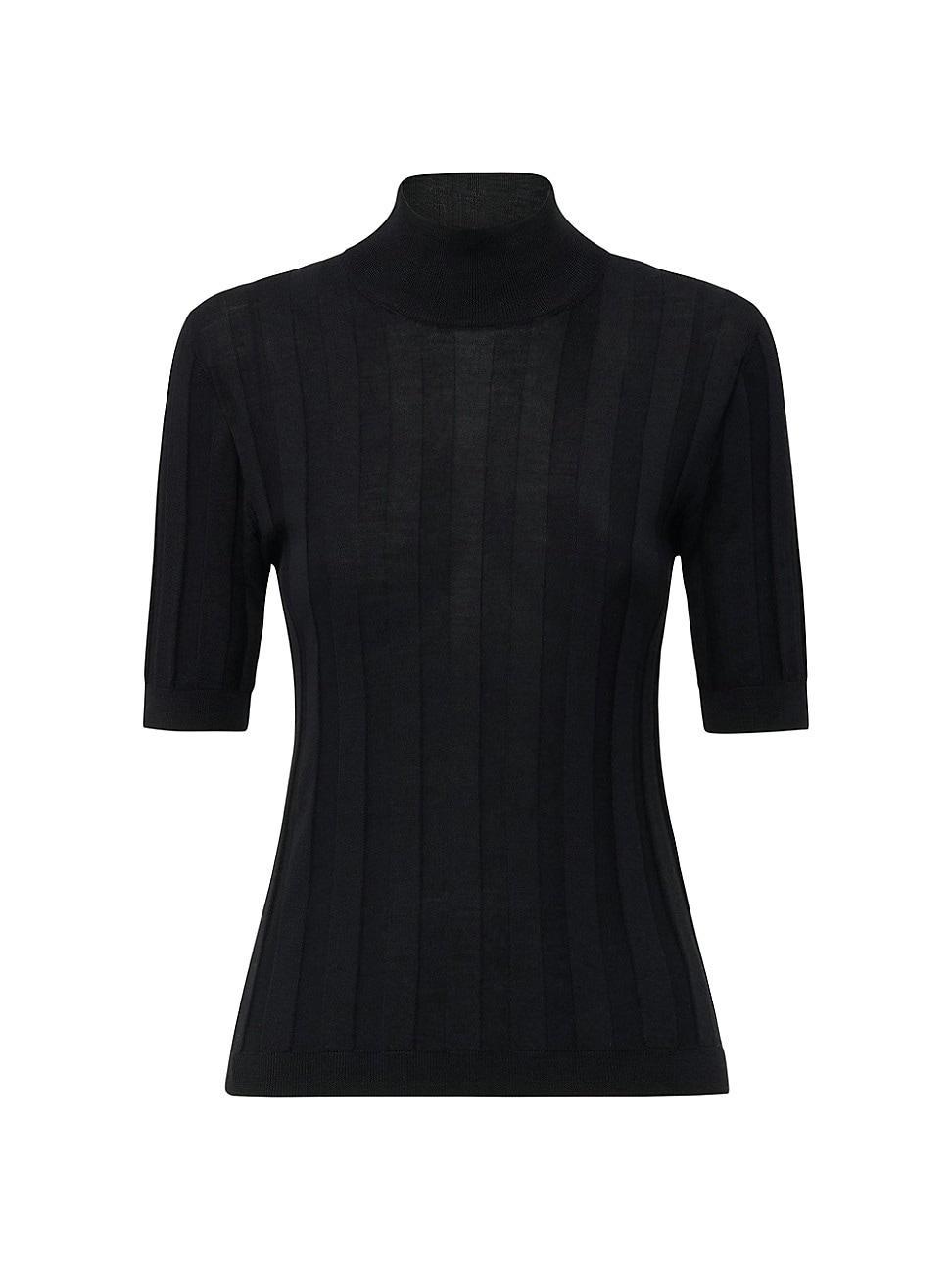 Womens Jordyn Short Sleeve Mock Neck Sweater Product Image