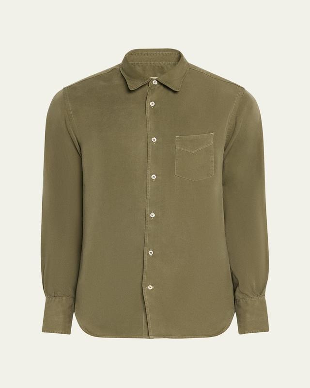 Mens Benoit Contrast-Stitch Sport Shirt Product Image