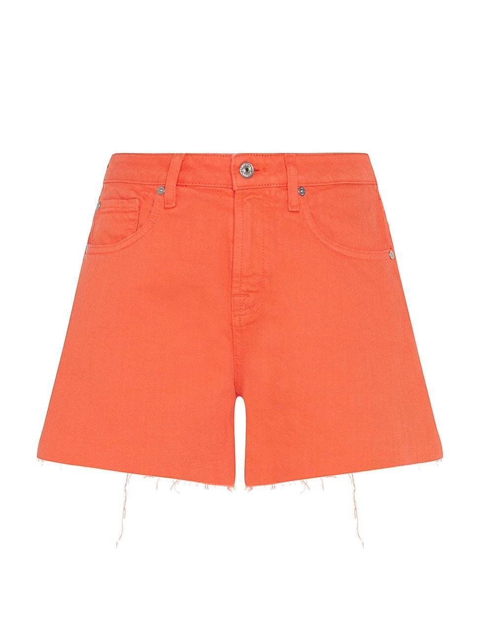 Womens Monroe Stretch-Cotton Denim Shorts Product Image