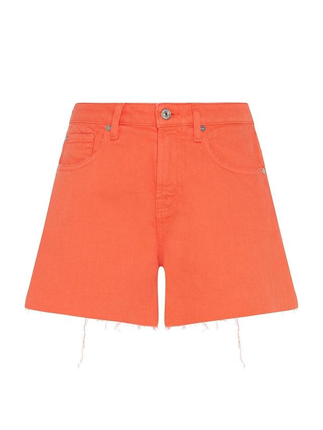 Womens Monroe Stretch-Cotton Denim Shorts Product Image