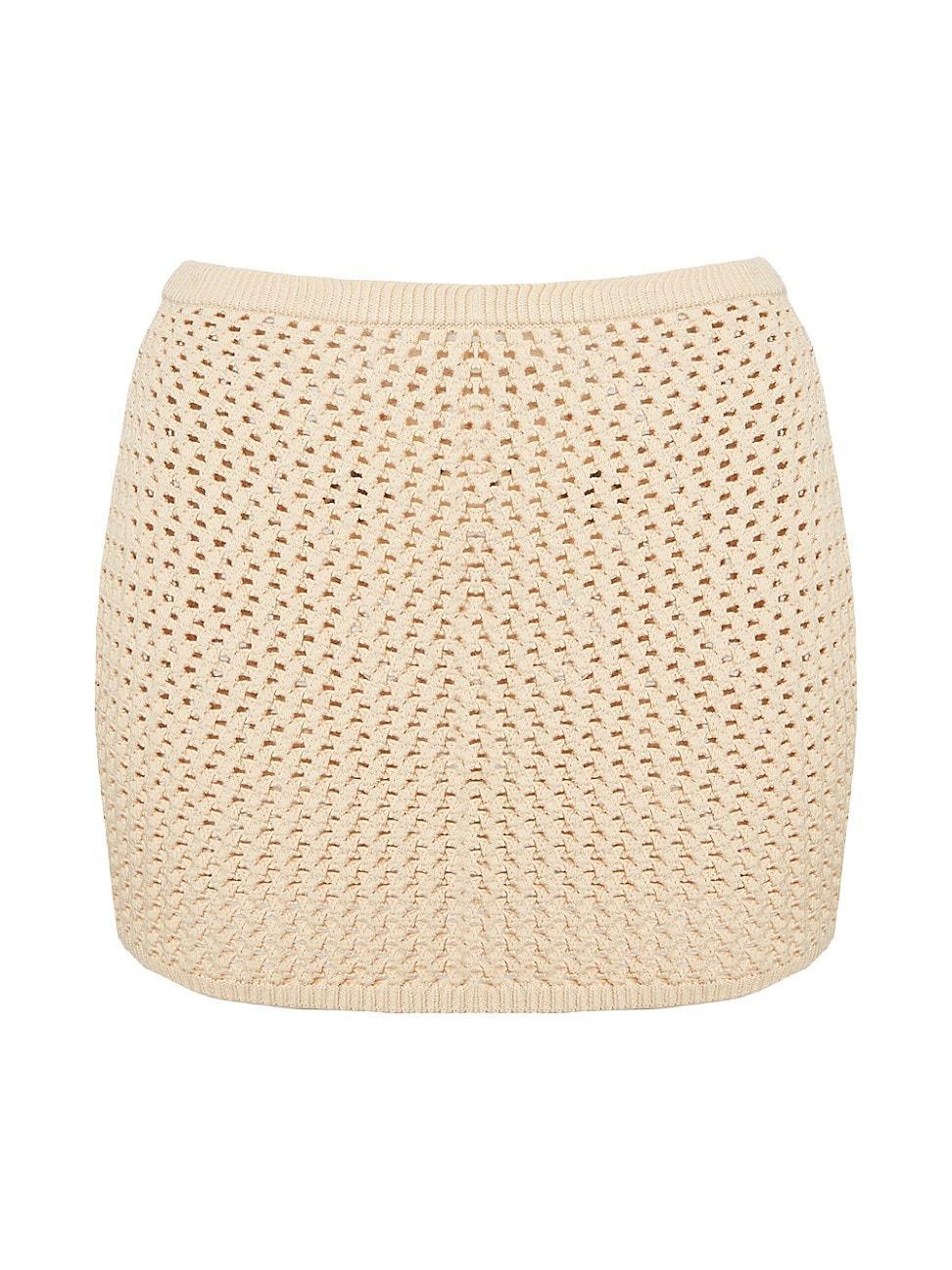 Womens Bambi Crochet Mini Skirt Product Image