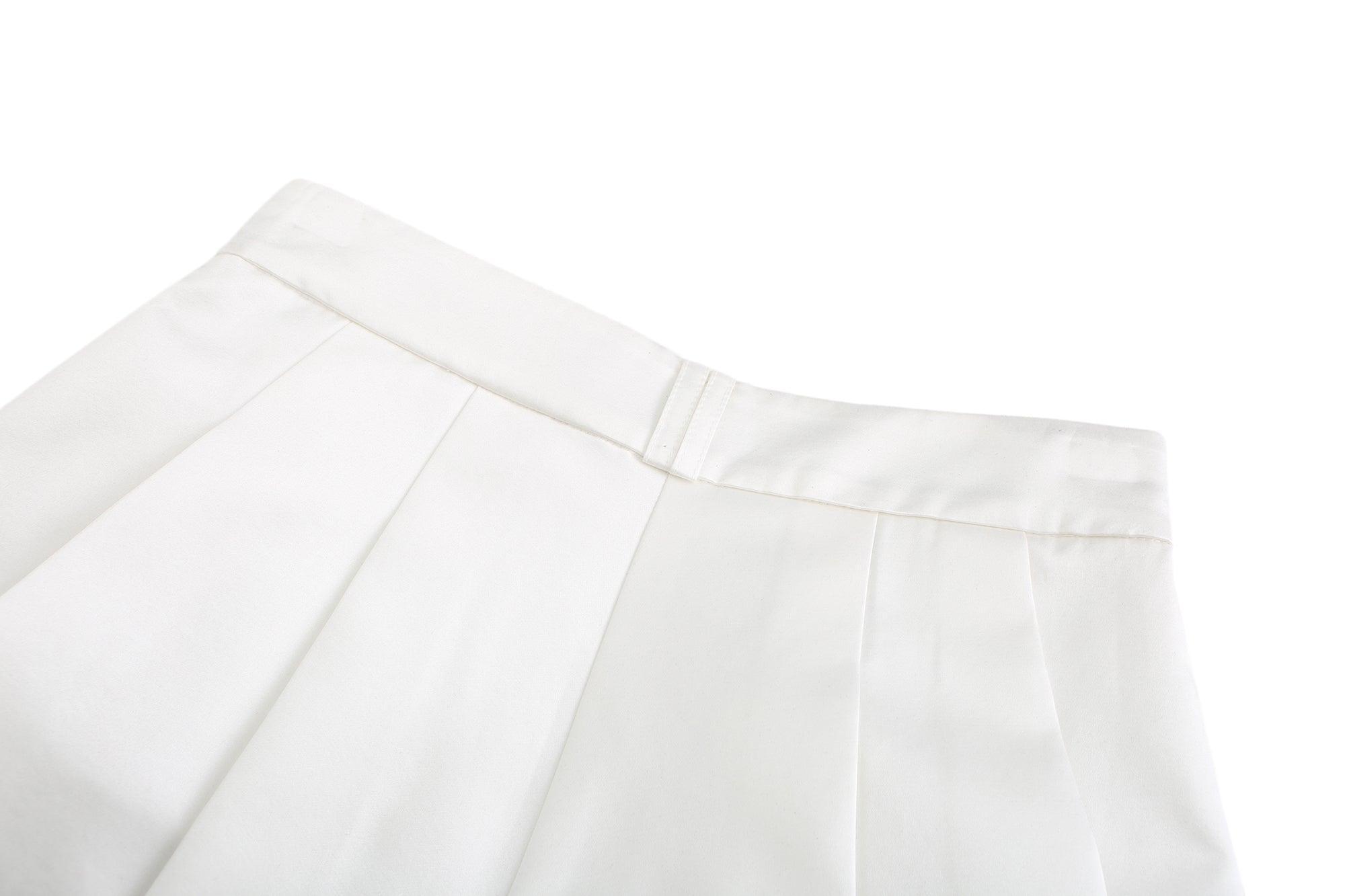 White Milan Shorts Product Image