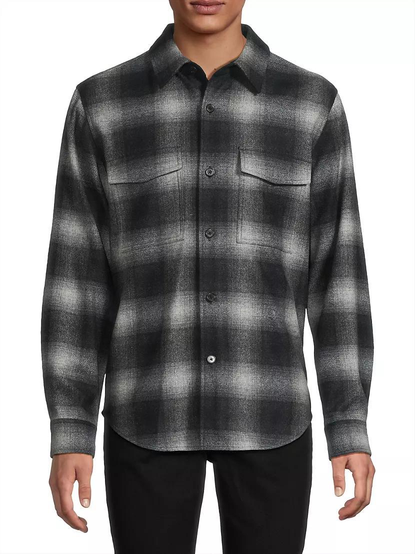 Garvin Wool-Blend Button-Front Shirt Product Image