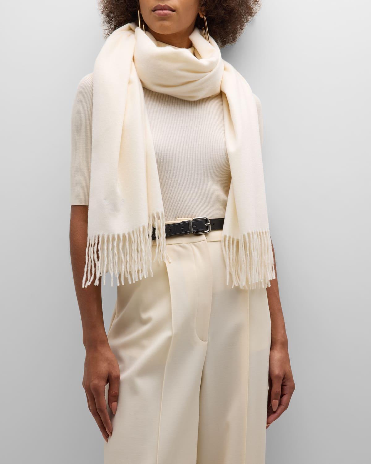 Womens Fringed Cashmere Wrap Product Image