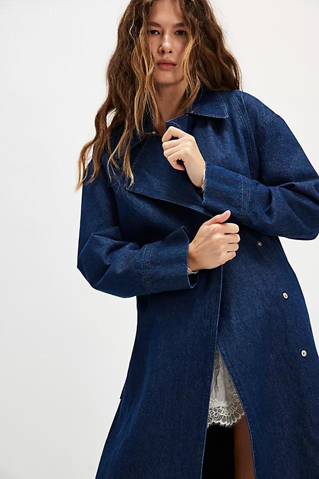 Tate Denim Trench Product Image