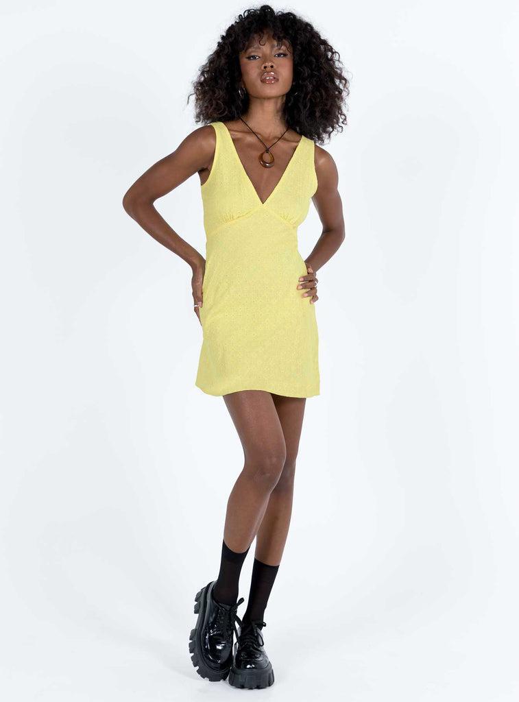 Nellie Mini Dress Yellow Product Image