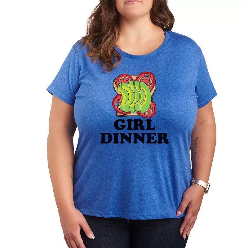 Plus Girl Dinner Avocado Toast Graphic Tee, Girls Product Image