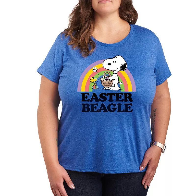 Plus Peanuts Snoopy & Woodstock Easter Graphic Tee, Womens Product Image