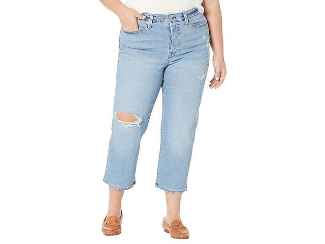 Levi's(r) Womens Wedgie Straight (Medium Indigo Destructed) Women's Jeans Product Image