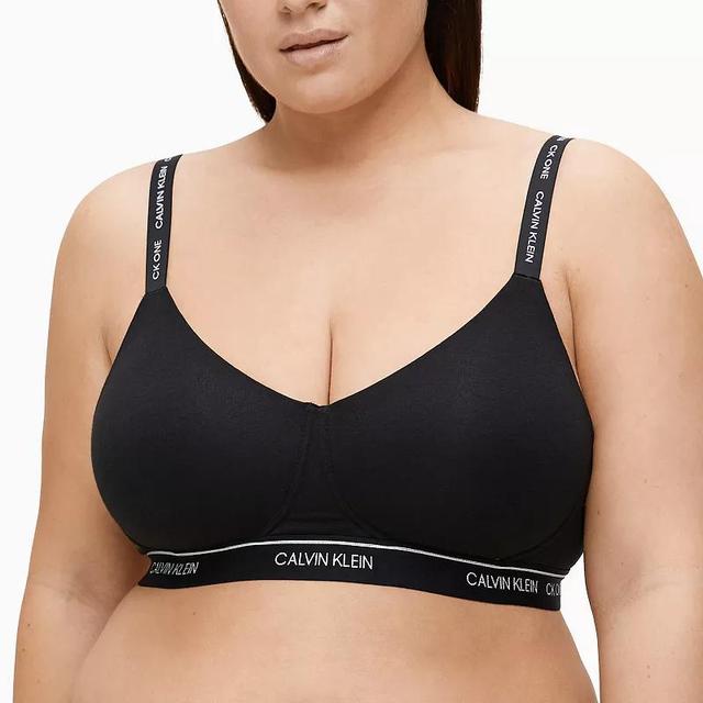 Plus Size Calvin Klein Archive Logo Lightly Lined Bralette QF5951, Womens Product Image