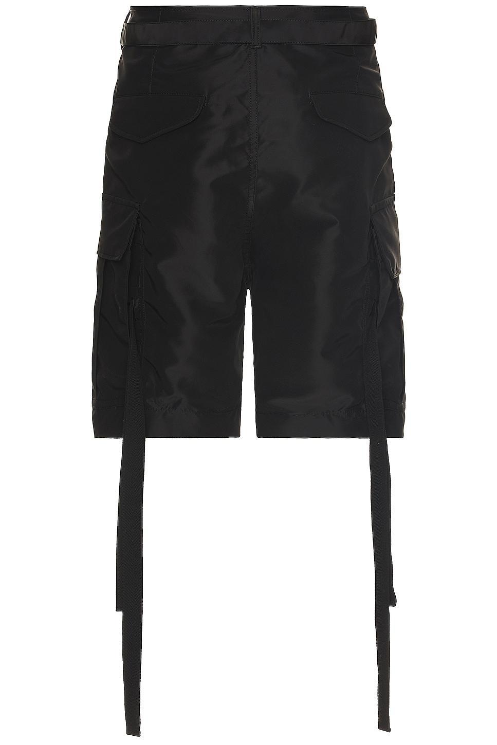 Sacai Tie Detail Nylon Cargo Shorts Product Image