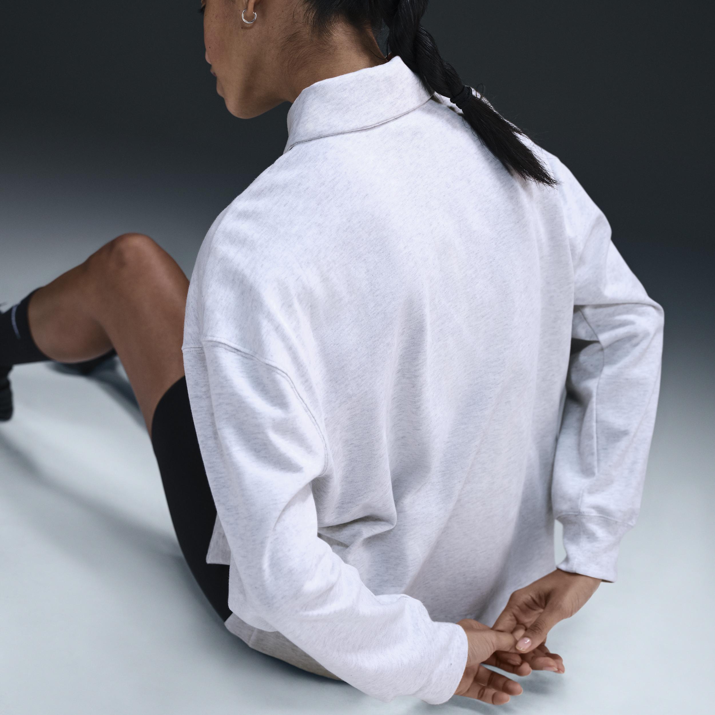 Women's Nike Sportswear Essential Oversized Long-Sleeve Polo Product Image