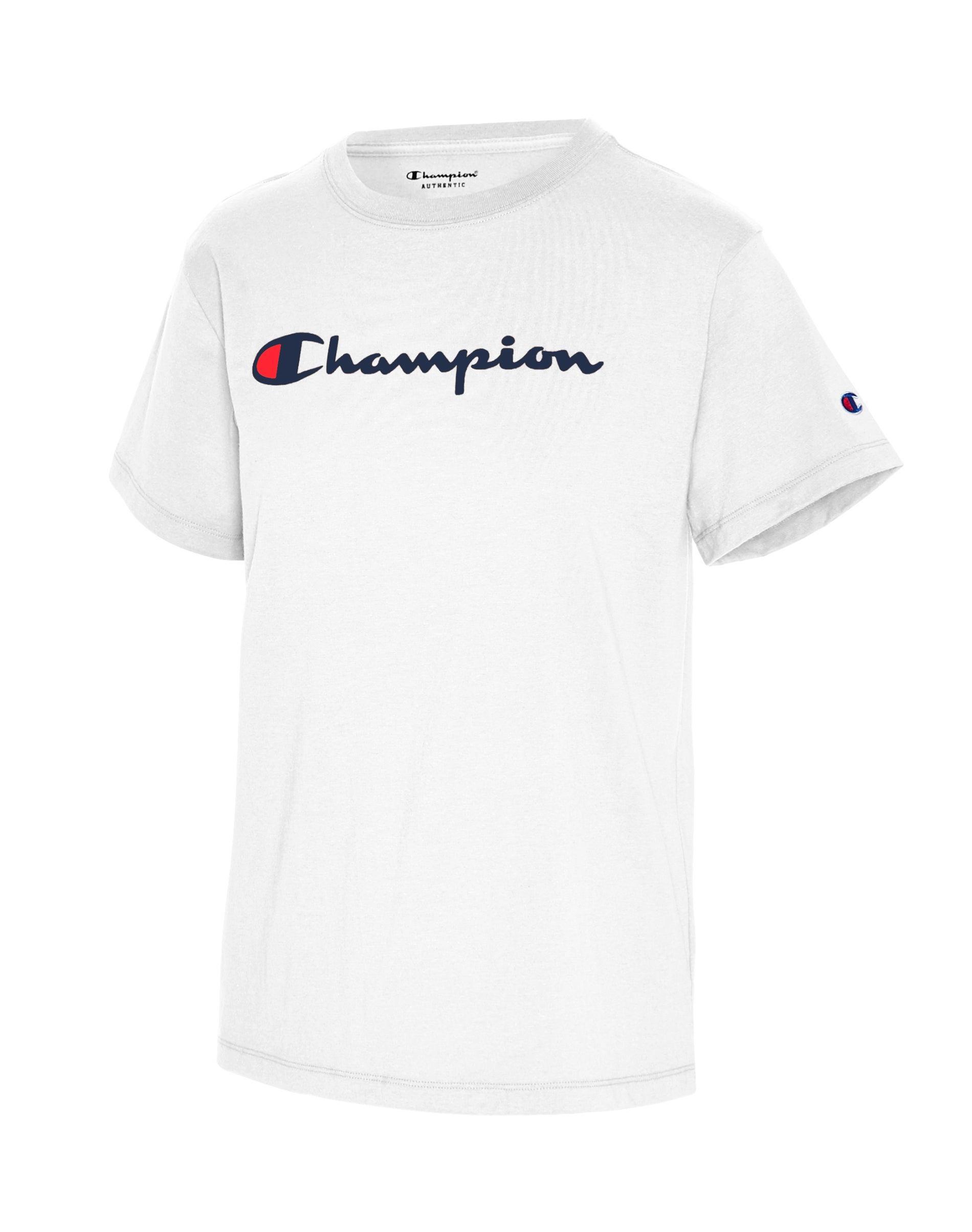 Champion Womens Cotton Classic Crewneck Logo T-Shirt Product Image