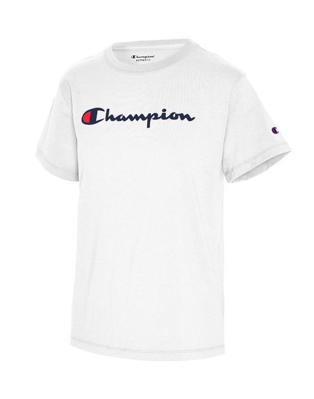 Champion Womens Cotton Classic Crewneck Logo T-Shirt Product Image