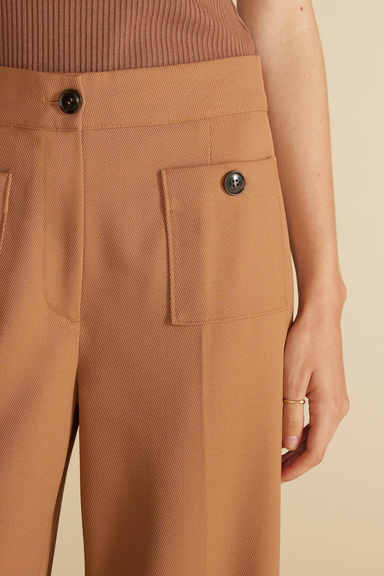 Alete Patch Pocket Pant - Camel Product Image