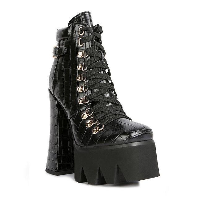 London Rag Boogie Womens Platform Ankle Boots Product Image