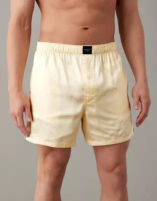 AEO Men's Solid Satin Pocket Boxer Short Product Image