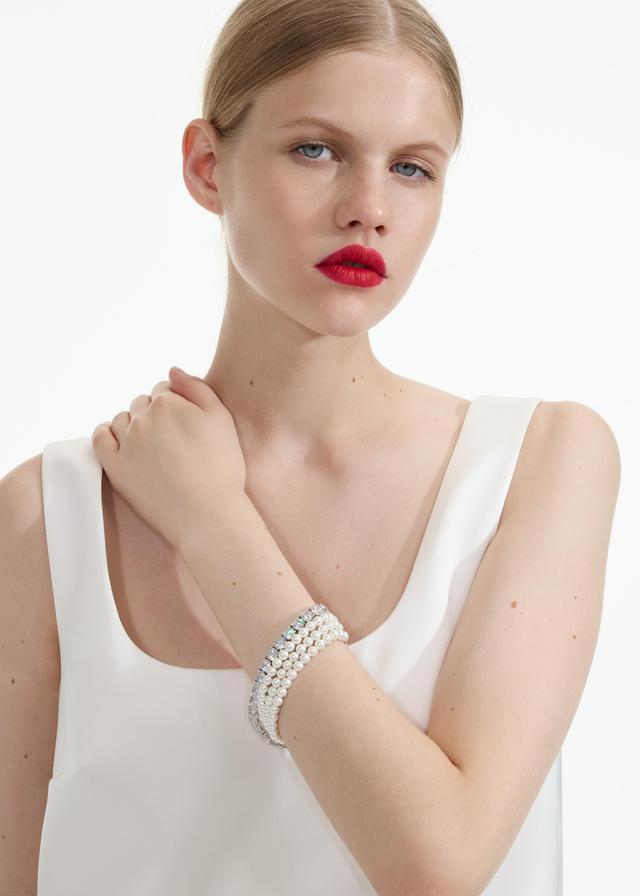 Pearl Diamante Bracelet Product Image